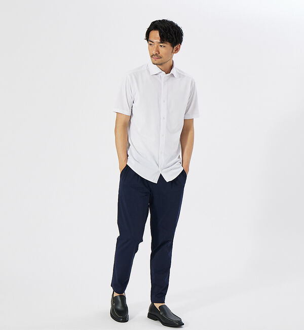 ABAHOUSE「【Comfeel】吸汗速乾 半袖 シャツ」|シャツ・ブラウス|