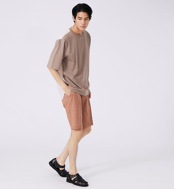 ABAHOUSE「切替ストライプ コンビネーション Tシャツ」|Tシャツ・カットソー|