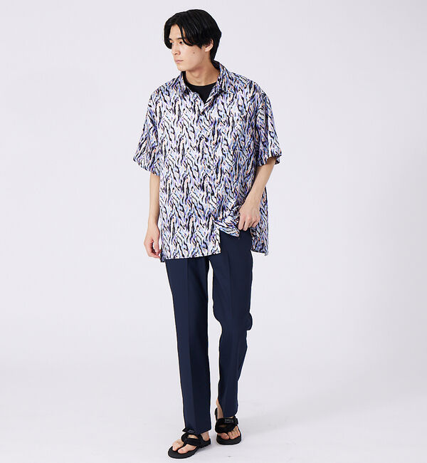 ABAHOUSE「総柄プリント ビッグシルエット とろみシャツ」|シャツ・ブラウス|その他2