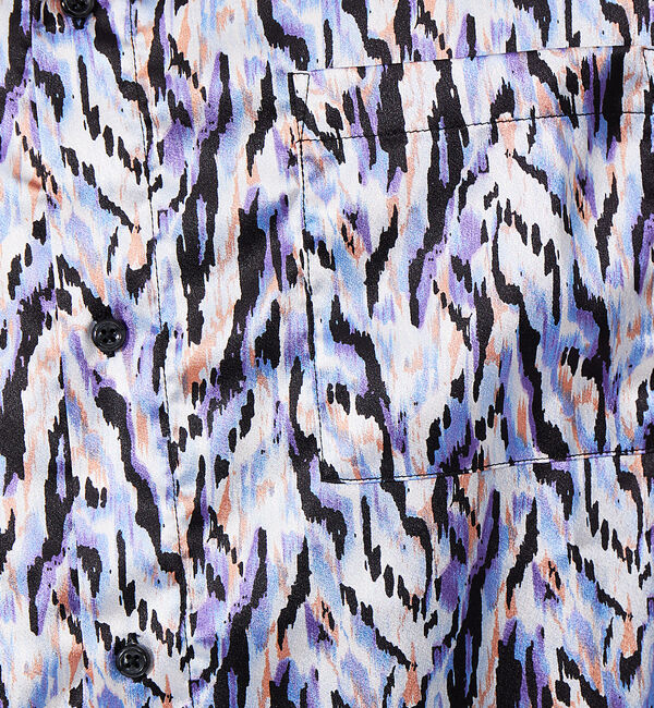 ABAHOUSE「総柄プリント ビッグシルエット とろみシャツ」|シャツ・ブラウス|