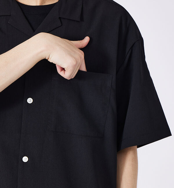 ABAHOUSE「WEB限定　ルーズオーバーオープンカラー開襟半袖シャツ」|シャツ・ブラウス|