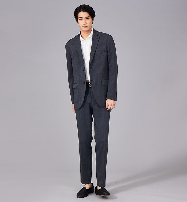 ABAHOUSE「クールテックス シアサッカー ストライプ 半袖シャツ」|シャツ・ブラウス|