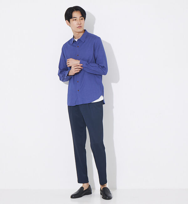 ABAHOUSE「【トロミリネン】スタンダード 長袖シャツ」|シャツ・ブラウス|