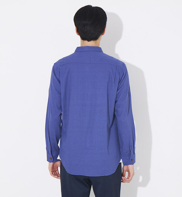 ABAHOUSE「【トロミリネン】スタンダード 長袖シャツ」|シャツ・ブラウス|