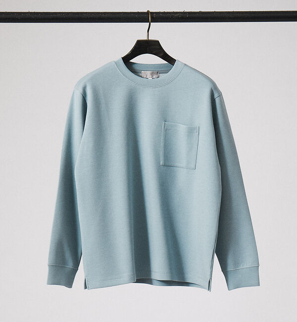 ABAHOUSE「シルキー ダンボール プルオーバー」|スウェット・ジャージ|グリーン