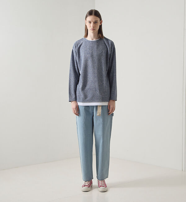 ABAHOUSE「メランジパイルフェイクレイヤード/ロングTシャツ」|Tシャツ・カットソー|