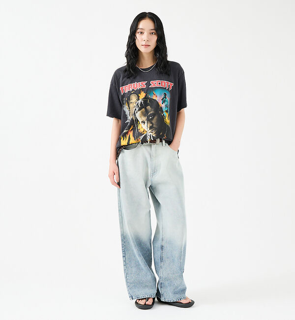 ABAHOUSE「SLUB DENIM BAGGY PANTS /スラブ デニム バギー パンツ/」|デニム|