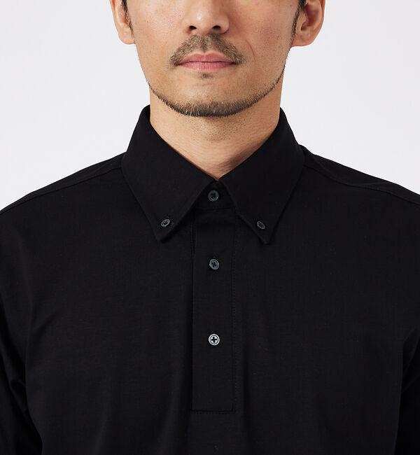 ABAHOUSE「シルケット天竺 ボタンダウン ポロシャツ」|ポロシャツ|