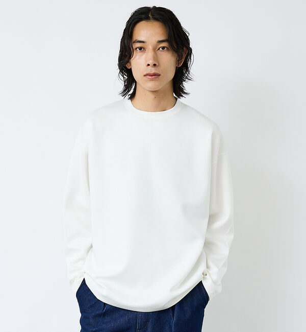 ABAHOUSE「【FORTUNA/フォルトゥナ】ECOTECコクーンシルエットロングTシャツ/ユ」|Tシャツ・カットソー|