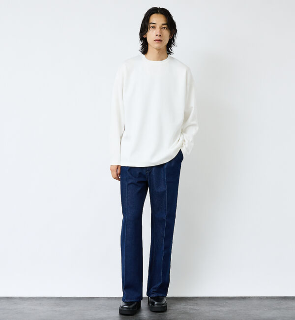 ABAHOUSE「【FORTUNA/フォルトゥナ】ECOTECコクーンシルエットロングTシャツ/ユ」|Tシャツ・カットソー|