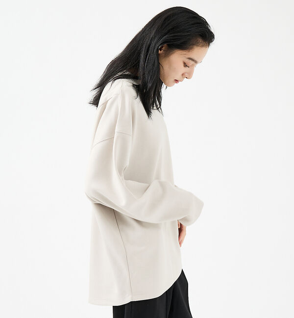 ABAHOUSE「【FORTUNA/フォルトゥナ】ECOTECコクーンシルエットロングTシャツ/ユ」|Tシャツ・カットソー|