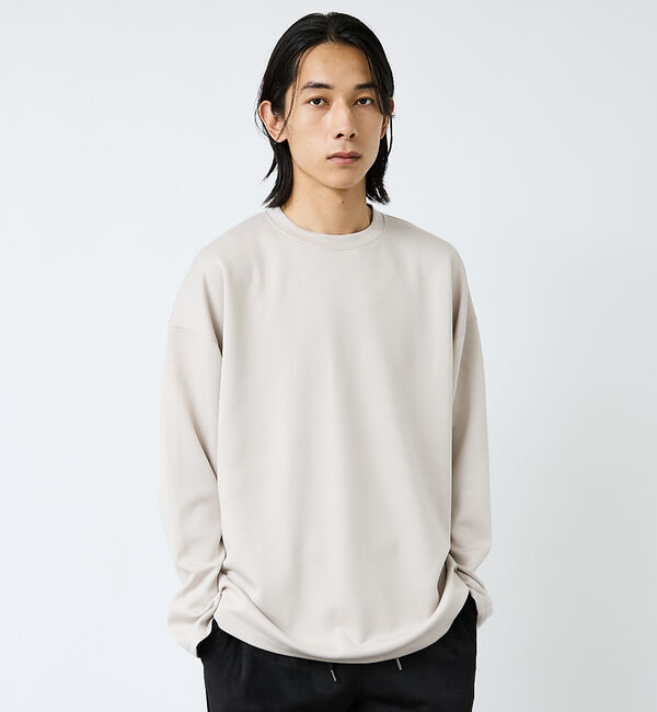 ABAHOUSE「【FORTUNA/フォルトゥナ】ECOTECコクーンシルエットロングTシャツ/ユ」|Tシャツ・カットソー|