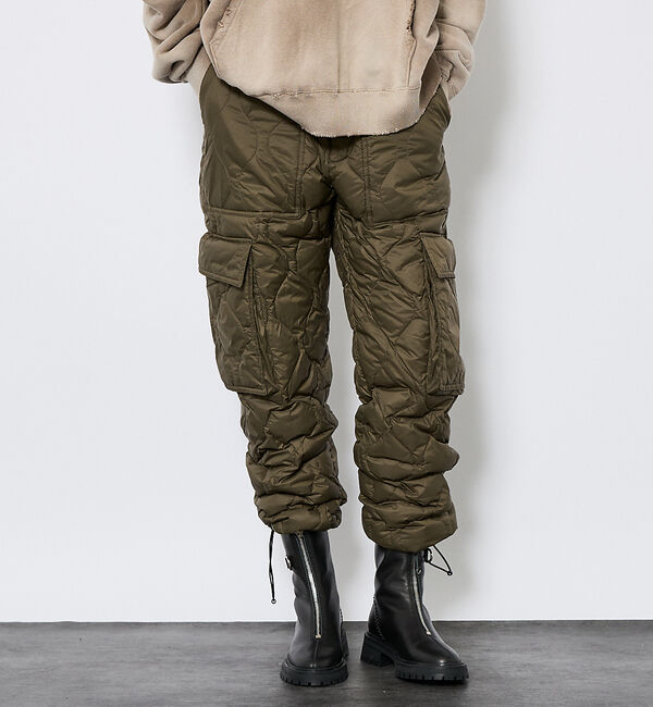 ABAHOUSE「【TAION / タイオン】ミリタリー カーゴ ダウンパンツ/防寒/保温性/ユニ」|その他|カーキ