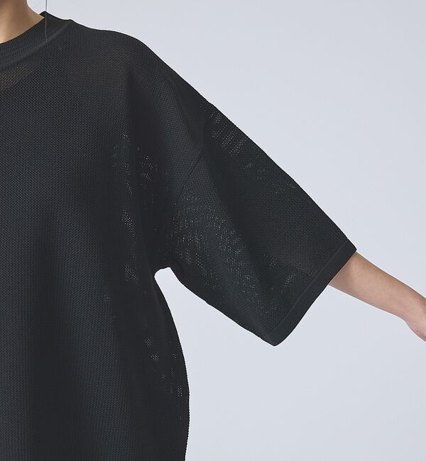 ABAHOUSE「【FORTUNA /フォルトゥナ】ECOTEC KnitメッシュT/エコテックニ」|ニット・セーター|