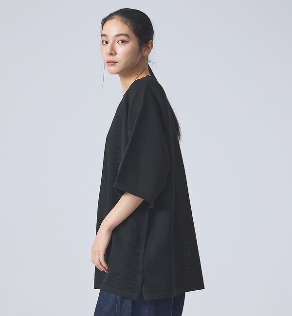 ABAHOUSE「【FORTUNA /フォルトゥナ】ECOTEC KnitメッシュT/エコテックニ」|ニット・セーター|