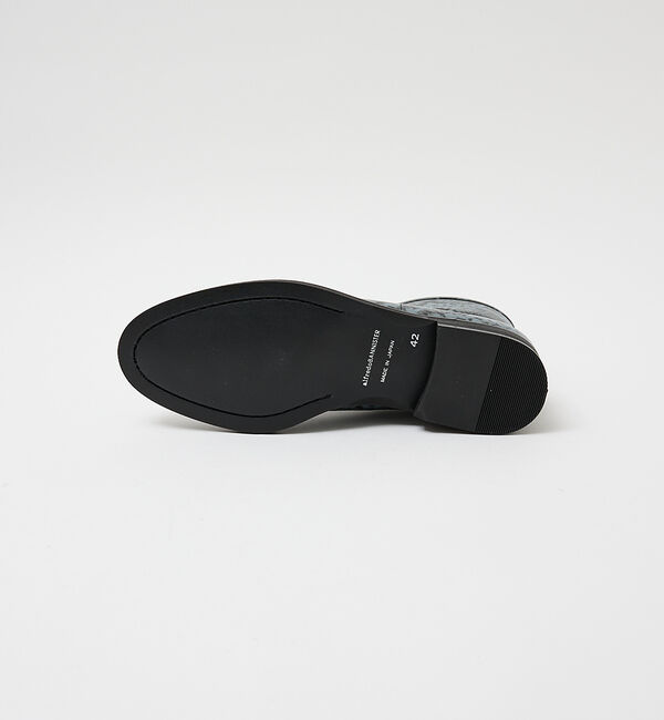 alfredoBANNISTER「【MADE IN JAPAN】センタージップ スネーク レザー ブーツ」|ショートブーツ|