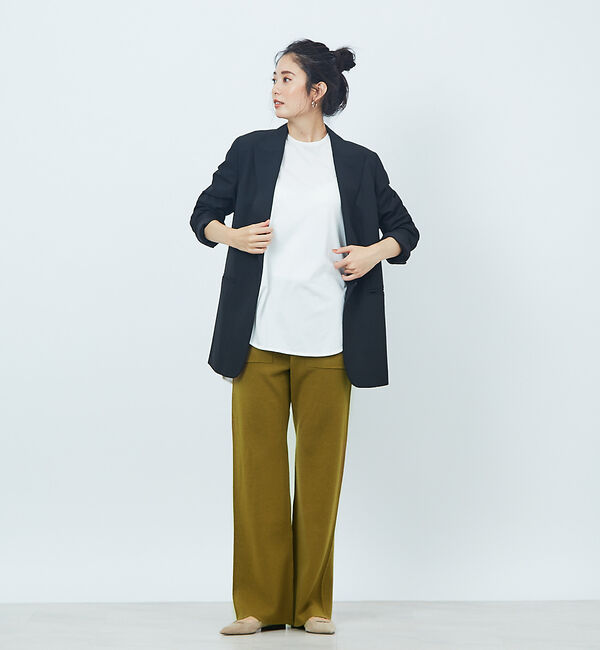 Rouge vif「ポケット付きウール混ニットパンツ」|その他|