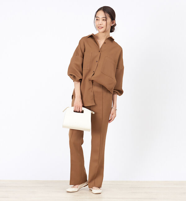 Rouge vif「【東原妙子さんコラボ】ツイルソフトフレアパンツ」|その他|