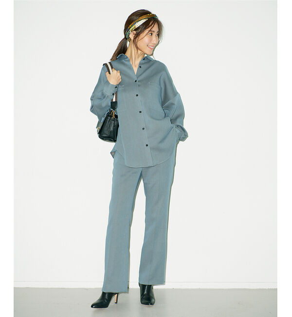 Rouge vif「【東原妙子さんコラボ】ツイルソフトフレアパンツ」|その他|