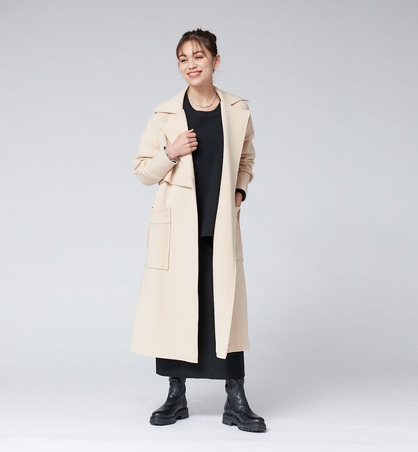 Rouge vif「ジャージートレンチコート」|トレンチコート|