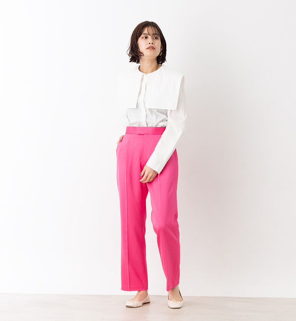 Rouge vif「ウールサテン1タックパンツ」|その他|