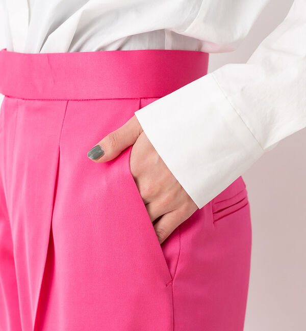 Rouge vif「ウールサテン1タックパンツ」|その他|