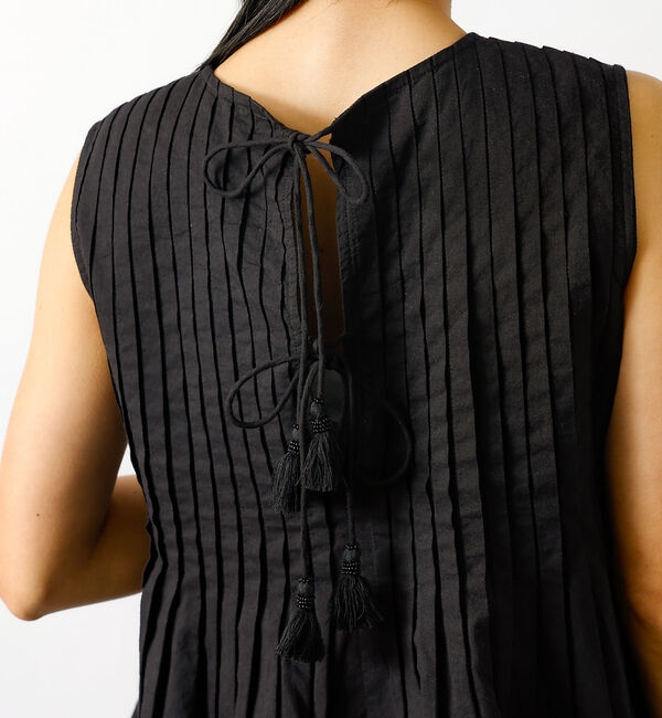 Rouge vif「【MICA&DEAL/マイカアンドディール】ノースリーブピンタックブラウス　タッ」|シャツ・ブラウス|