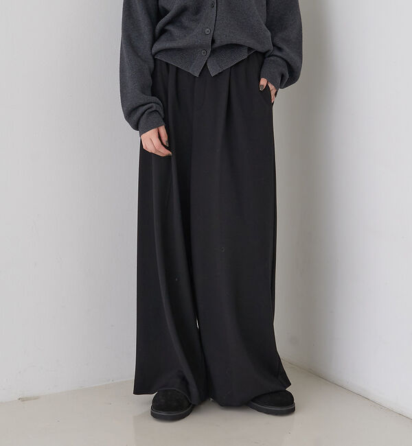 Rouge vif「【人気追加】ストレッチダンボールタックワイドパンツ」|その他|
