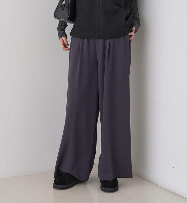 Rouge vif「【人気追加】ストレッチダンボールタックワイドパンツ」|その他|