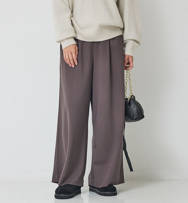 Rouge vif「【人気追加】ストレッチダンボールタックワイドパンツ」|その他|