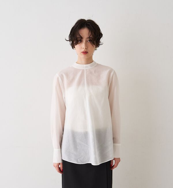 Rouge vif「シアースタンドタイブラウス」|シャツ・ブラウス|