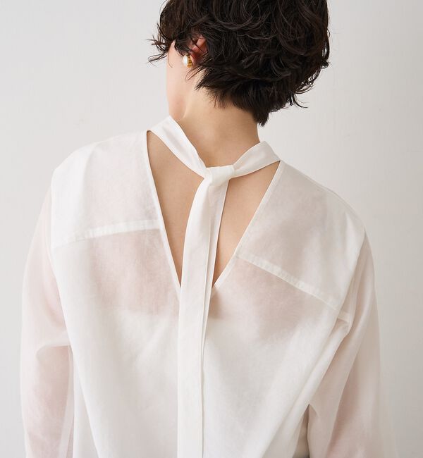 Rouge vif「シアースタンドタイブラウス」|シャツ・ブラウス|