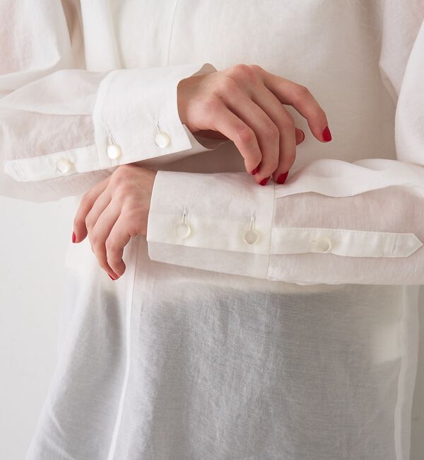 Rouge vif「シアースタンドタイブラウス」|シャツ・ブラウス|