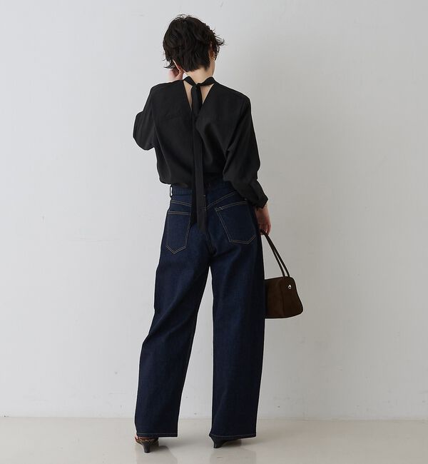 Rouge vif「シアースタンドタイブラウス」|シャツ・ブラウス|