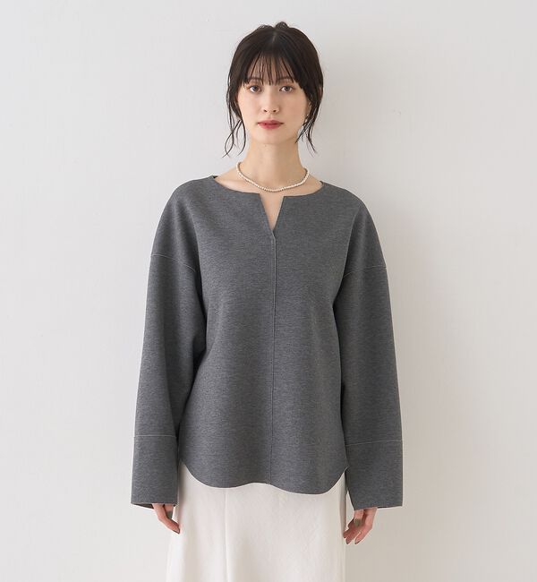 Rouge vif「ダブルフェイスプルオーバーブラウス」|シャツ・ブラウス|