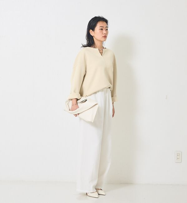 Rouge vif「ダブルフェイスプルオーバーブラウス」|シャツ・ブラウス|