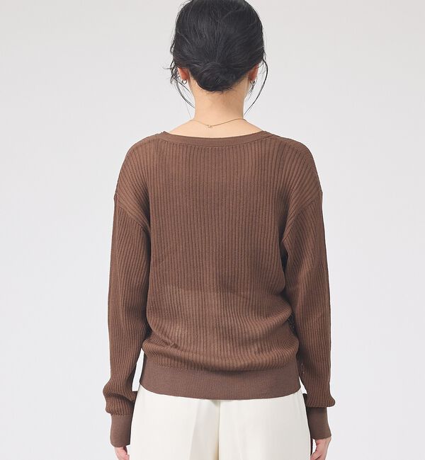 Rouge vif「【一部店舗限定】レースキャミ付きニットアンサンブル/カーディガン【予約】」|カーディガン|