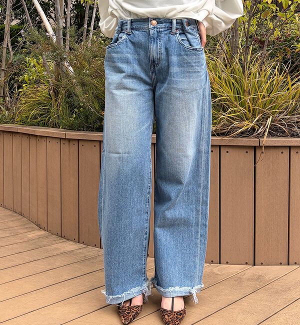 Rouge vif「【RED CARD/レッドカード】Wish ウィッシュ ワイドストレートデニム/」|デニム|