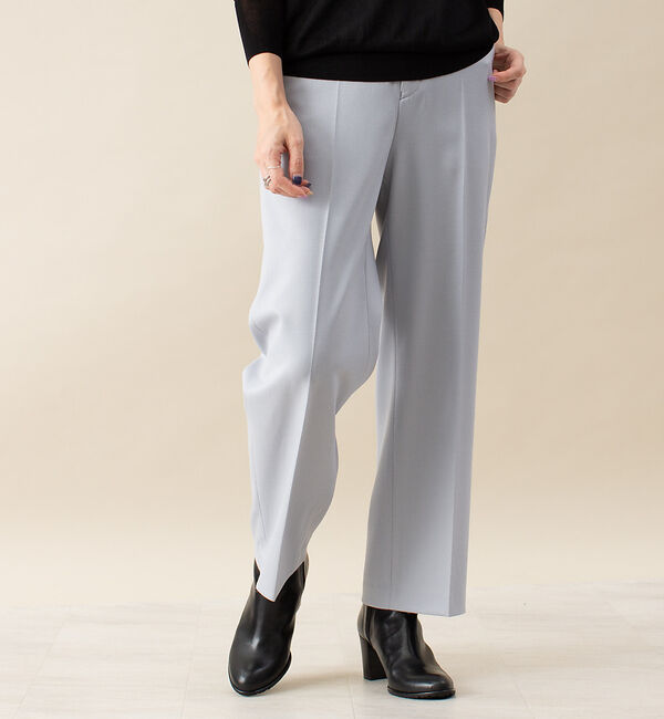 qualite「ブライトサージストレートパンツ(通常丈)」|その他|ライトブルー