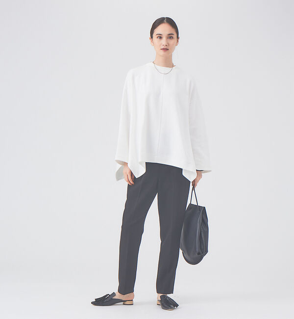 qualite「【新色登場】【セットアップ対応】ダブルクロスハイウエストテーパードパンツ」|その他|