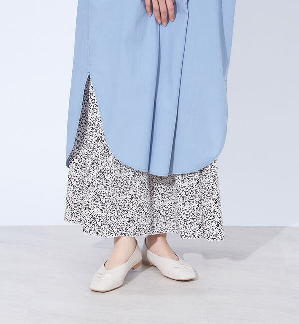 AU BANNISTER「センターシャーリングフラットパンプス」|パンプス|