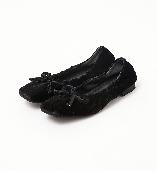 AU BANNISTER「【LAROUTE】ギャザーバレエシューズ」|バレエシューズ|
