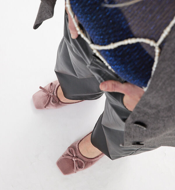 AU BANNISTER「【LAROUTE】ギャザーバレエシューズ」|バレエシューズ|