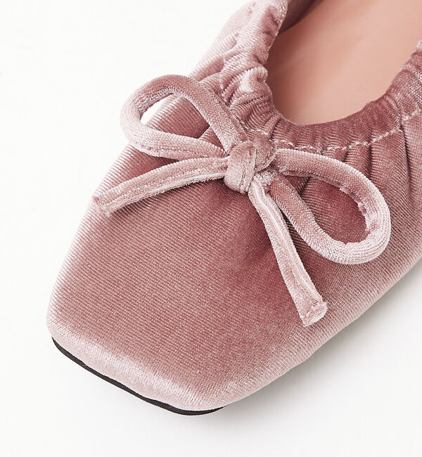 AU BANNISTER「【LAROUTE】ギャザーバレエシューズ」|バレエシューズ|