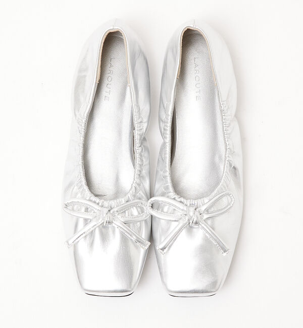 AU BANNISTER「【LAROUTE】ギャザーバレエシューズ」|バレエシューズ|