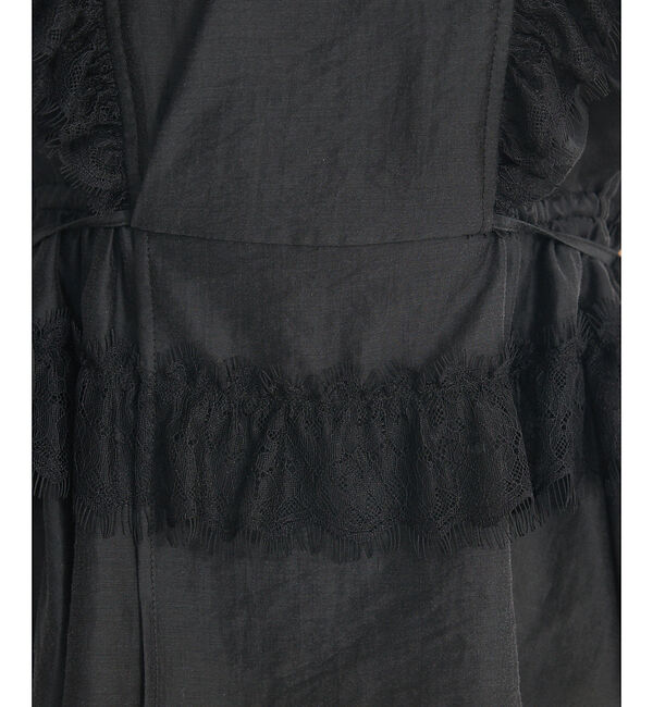 SELFIST「パフショルダーノースリーブフリルブラウス」|シャツ・ブラウス|