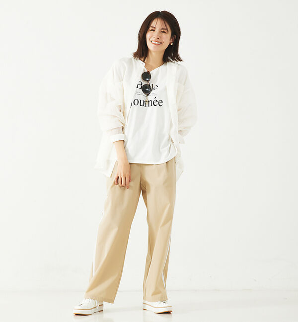 abahouse mavie「ナイロンストレッチサイドライントラックパンツ」|その他|