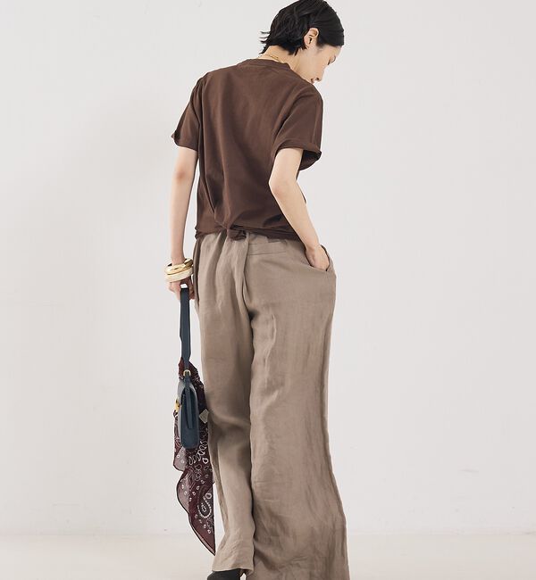 The Store by C' 「【Sporty&Rich】H&W Crest T-Shirt／ロゴTシャツ」|Tシャツ・カットソー|