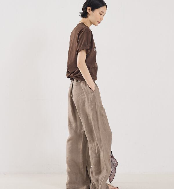 The Store by C' 「【Sporty&Rich】H&W Crest T-Shirt／ロゴTシャツ」|Tシャツ・カットソー|