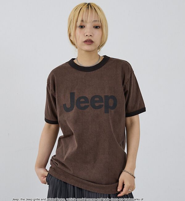NOMINE「【GOOD ROCK SPEED】Jeep(R) ロゴ リンガーTシャツ レトロ【予」|Tシャツ・カットソー|